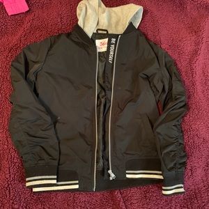 Girls bomber jacket with hood